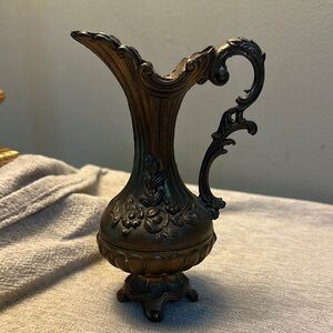 Vintage Italian Bronze Decorative Pitcher